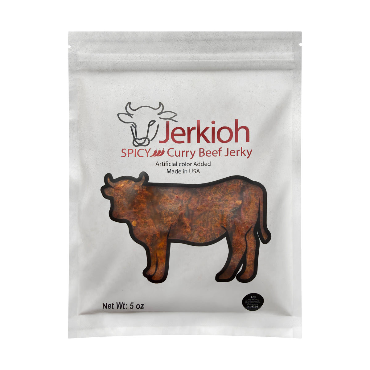 Jerkioh Spicy Curry Premium Beef Jerky, 5 oz